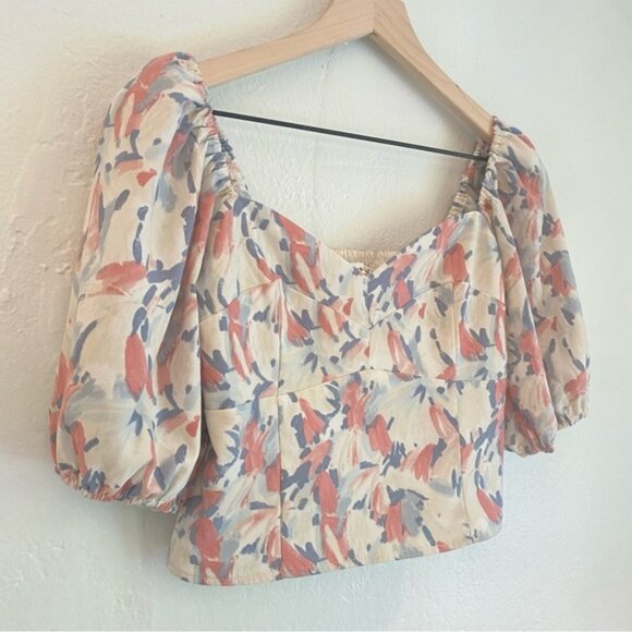 Crop Top in Pink and‎ blue - Picture 2 of 5